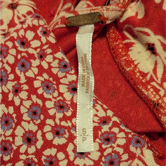 Free People Floral Song Of Summer Spaghetti Strap Lace Up Back Boho Maxi Dress - Picture 5 of 8